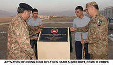 COMD 11 CORPS LT GEN NAZIR AHMED BUTT Visit