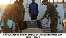 COMD 11 CORPS LT GEN NAZIR AHMED BUTT Visit